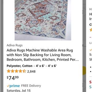 Area rug bought from Amazon,